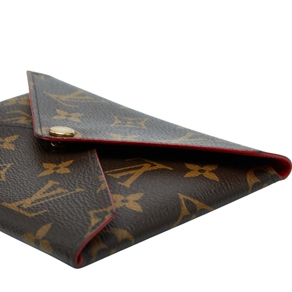 LOUIS VUITTON Authentic Brown Monogram Leather Pochette Mini Bag - Picture 4 of 10